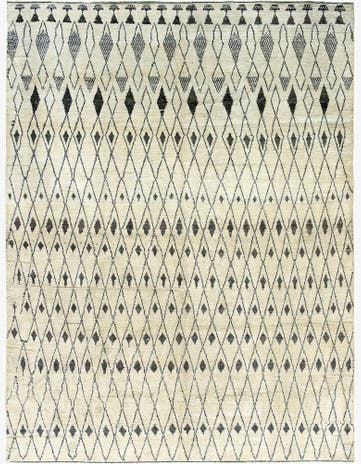 12' 2 x 16' Hand Knotted Moroccan Wool Rug