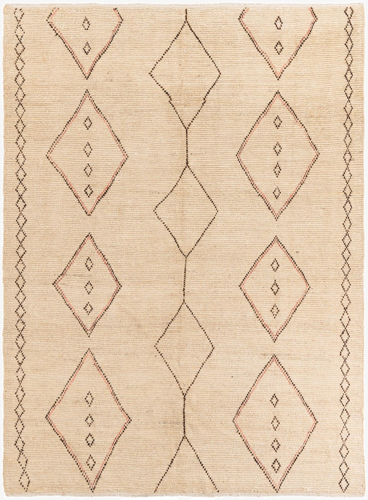 7' 10 x 10' 5  Hand Knotted Moroccan Wool Rug