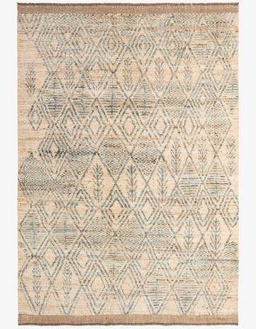 5' 11 x 8' 8 Hand Knotted Moroccan Wool Rug