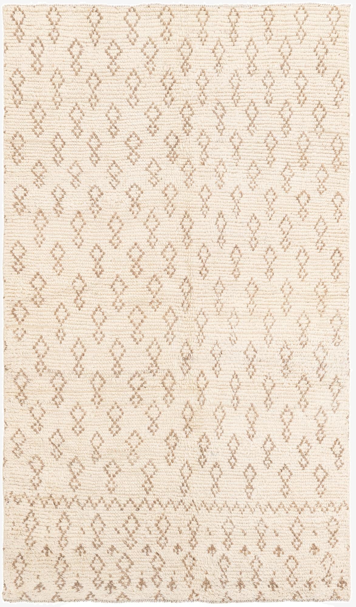 5' x 8' 9  Hand Knotted Moroccan Wool Rug