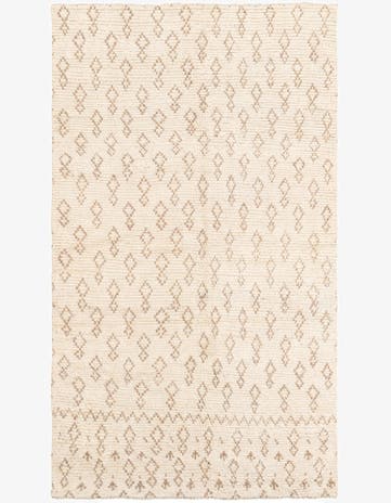 5' x 8' 9 Hand Knotted Moroccan Wool Rug