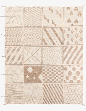 8' 8 x 10' 5 Hand Knotted Moroccan Wool Rug