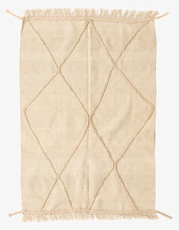 3' 4 x 5' Hand Knotted Moroccan Wool Rug