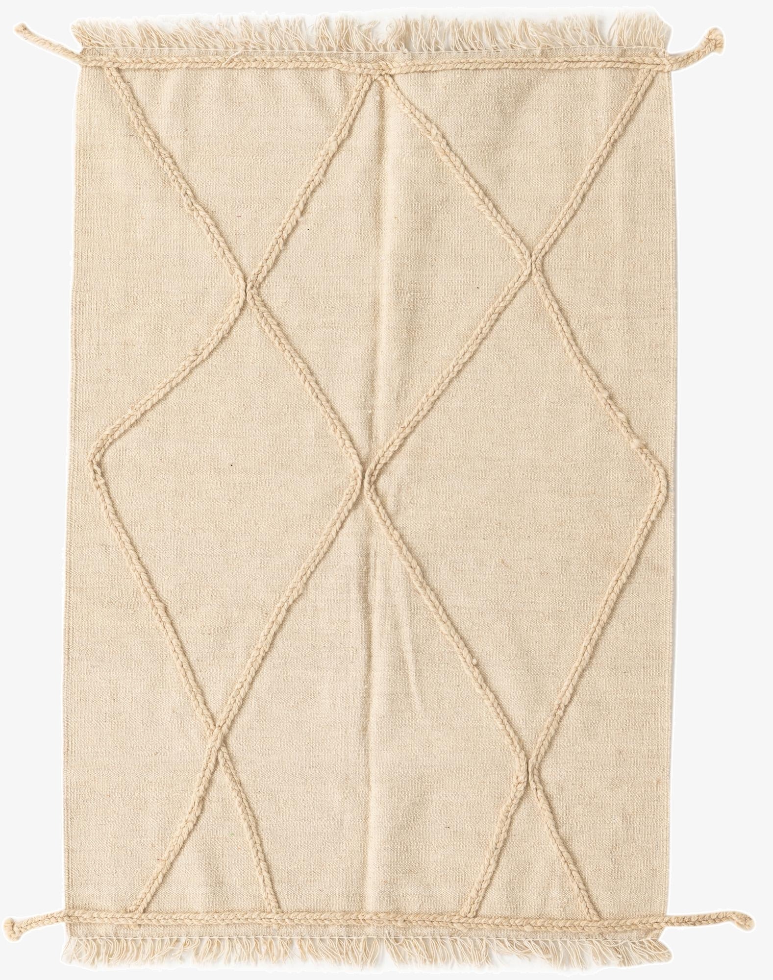 105cm x 152cm  Hand Woven Moroccan Wool Rug