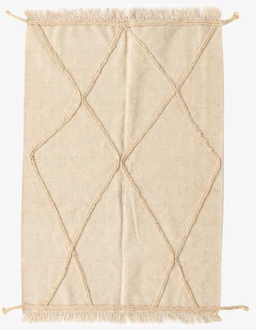 3' 5 x 5' Hand Woven Moroccan Wool Rug