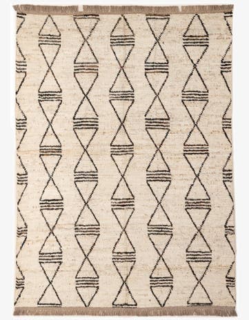 5' 8 x 7' 7 Hand Knotted Moroccan Wool Rug