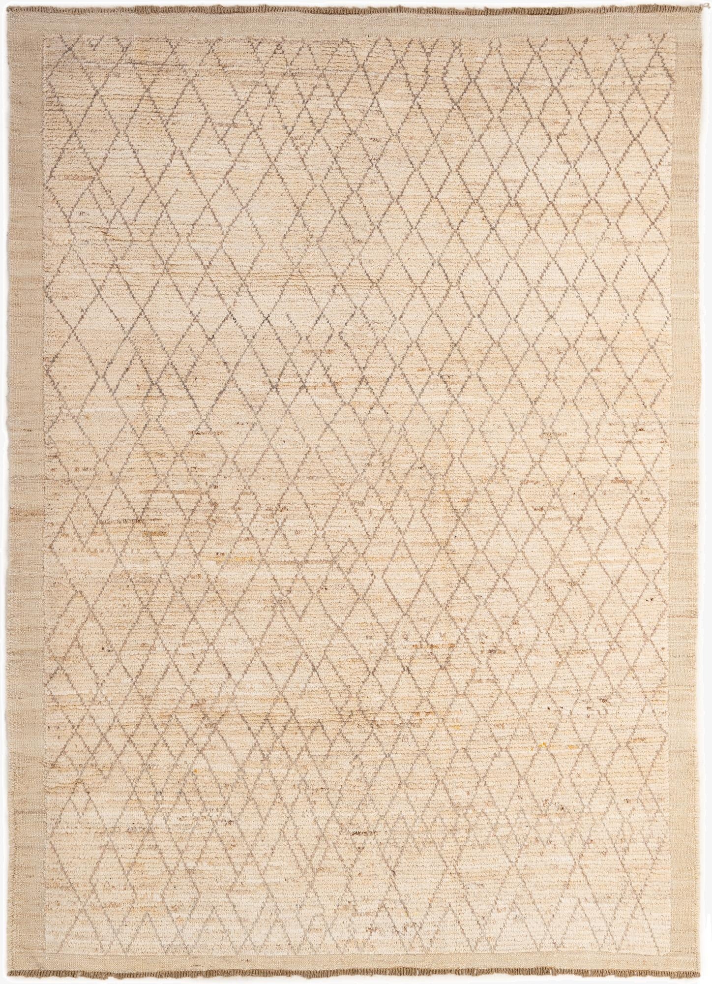 6' 3 x 8' 7  Hand Knotted Moroccan Wool Rug