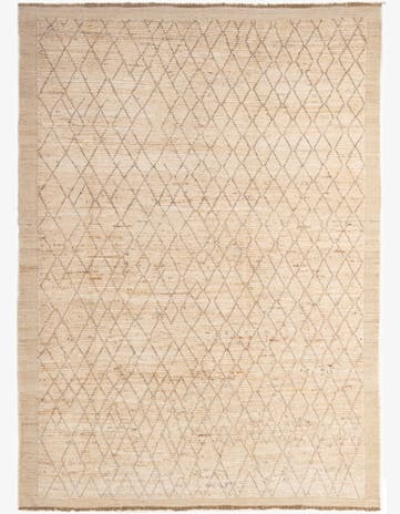 6' 3 x 8' 7 Hand Knotted Moroccan Wool Rug