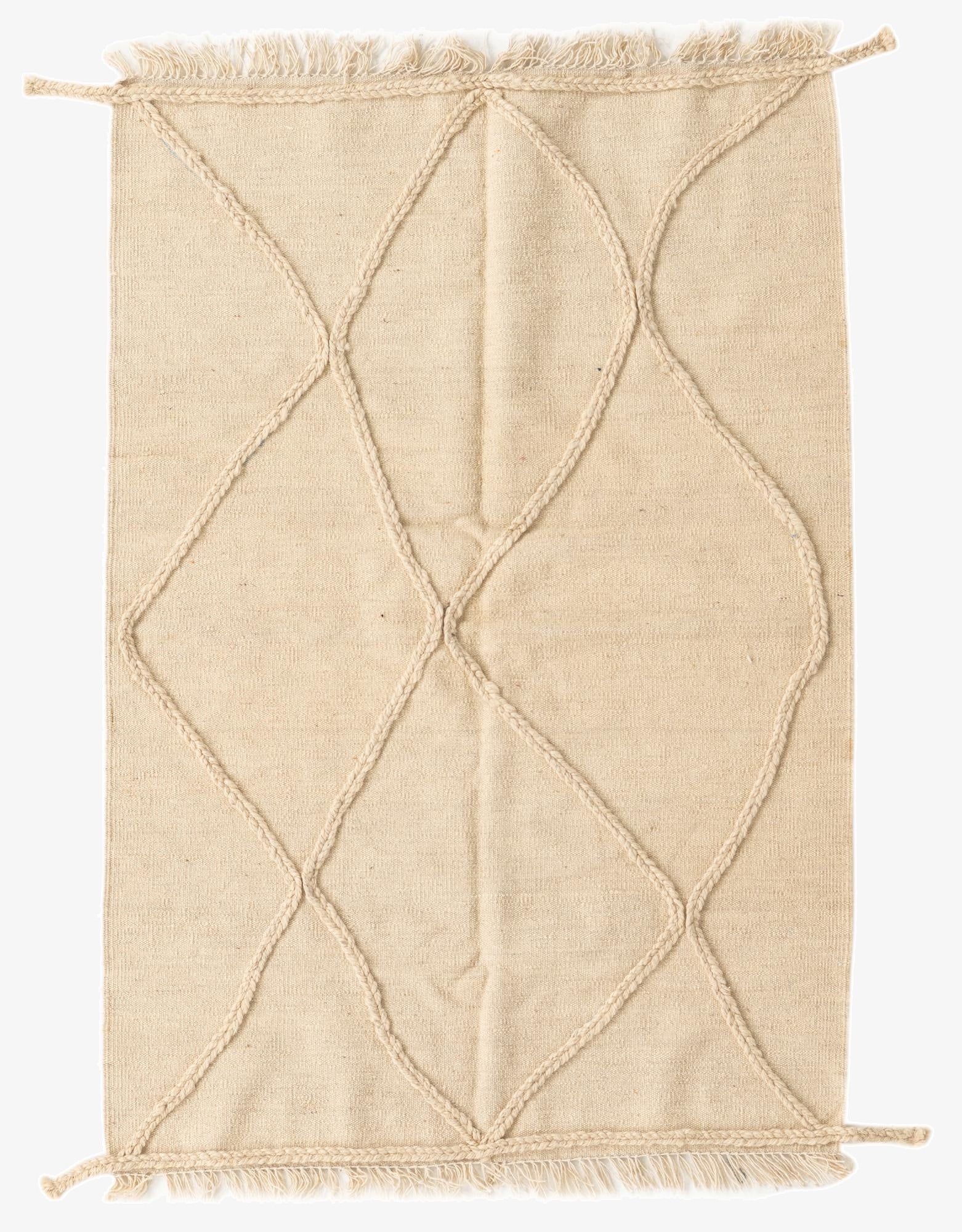 102cm x 152cm  Hand Woven Moroccan Wool Rug