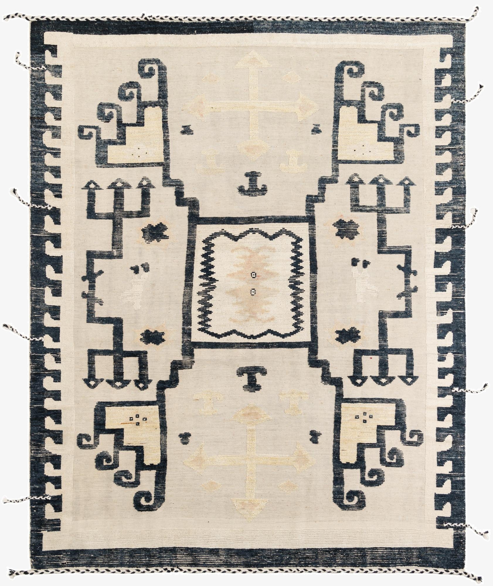Primary image 8' 2 x 10' 5  Hand Knotted Moroccan Wool Rug