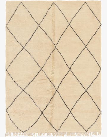 7' x 10' Hand Knotted Moroccan Wool Rug