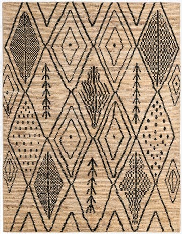 5' 9 x 7' 6 Hand Knotted Moroccan Wool Rug