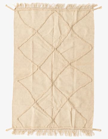 3' 4 x 5' Hand Knotted Moroccan Wool Rug