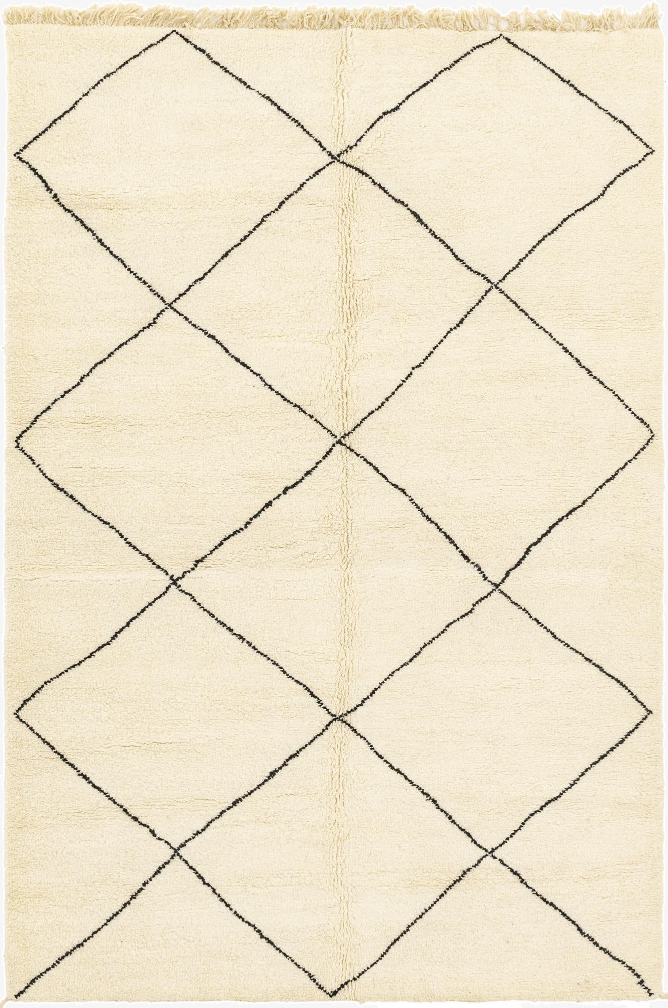 6' 2 x 10' 3  Hand Knotted Moroccan Wool Rug