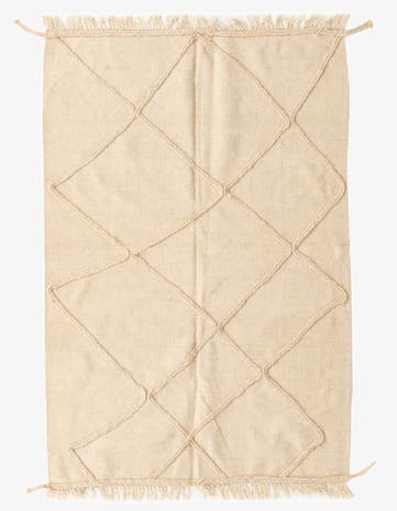 4' 2 x 6' 2 Hand Knotted Moroccan Wool Rug