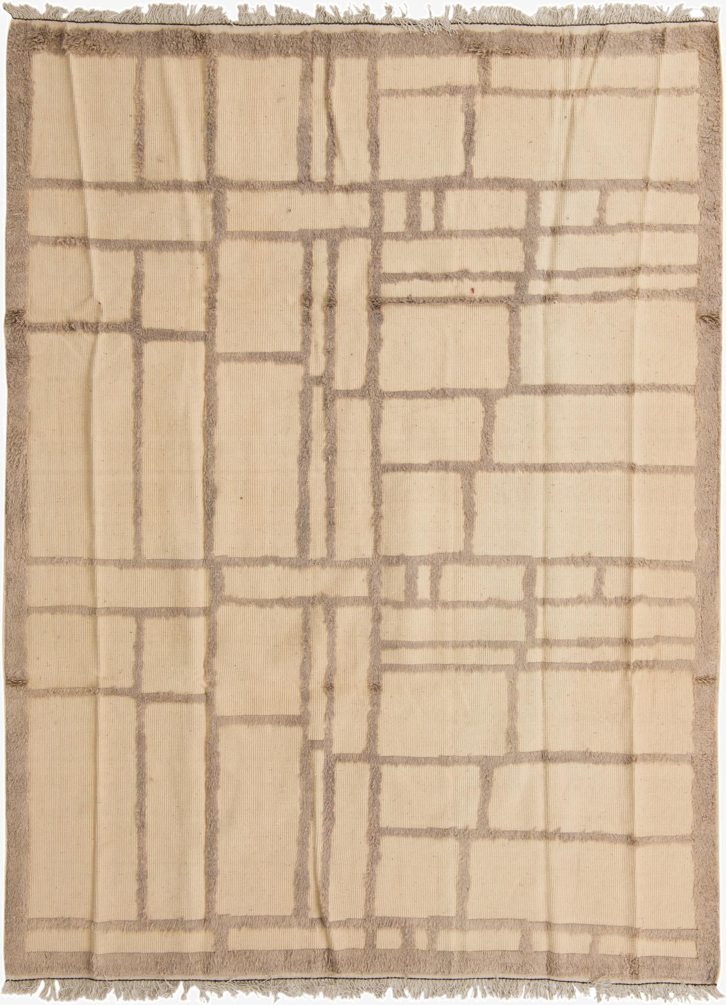 7' 9 x 10' 6  Hand Knotted Moroccan Wool Rug