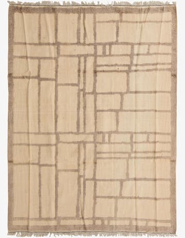 7' 9 x 10' 6 Hand Knotted Moroccan Wool Rug