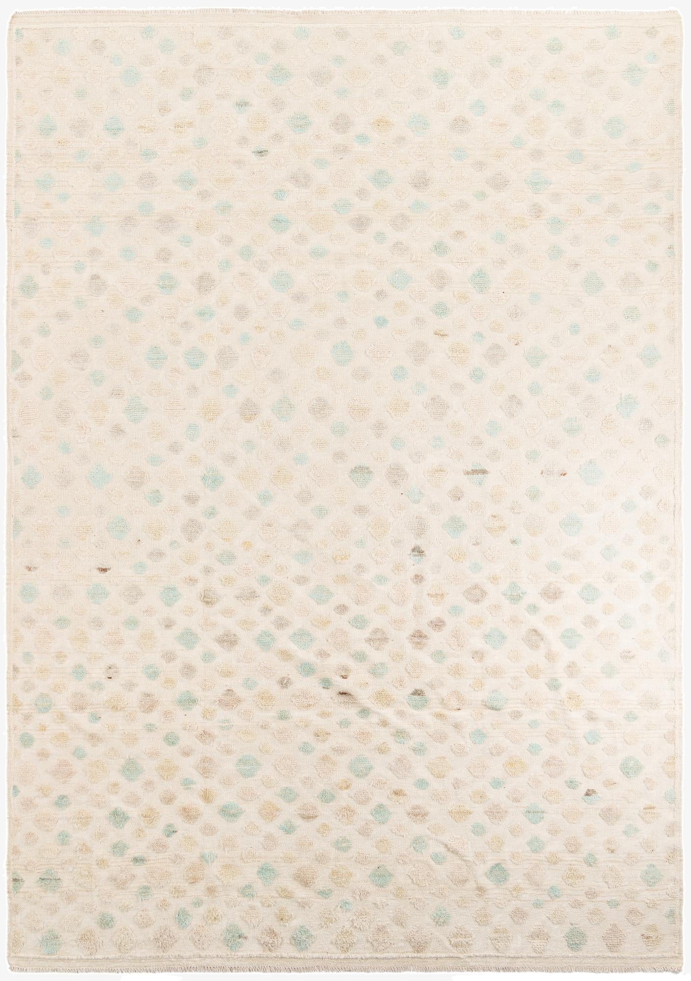 9' x 12' 6  Hand Knotted Moroccan Wool Rug