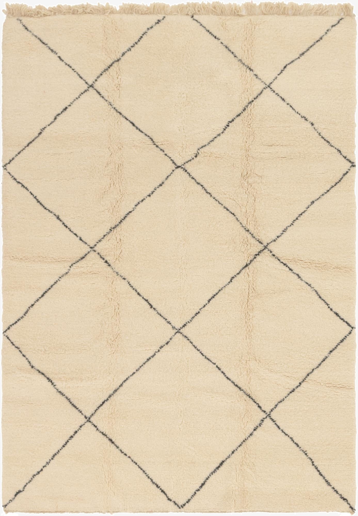 7' x 10' 2  Hand Knotted Moroccan Wool Rug