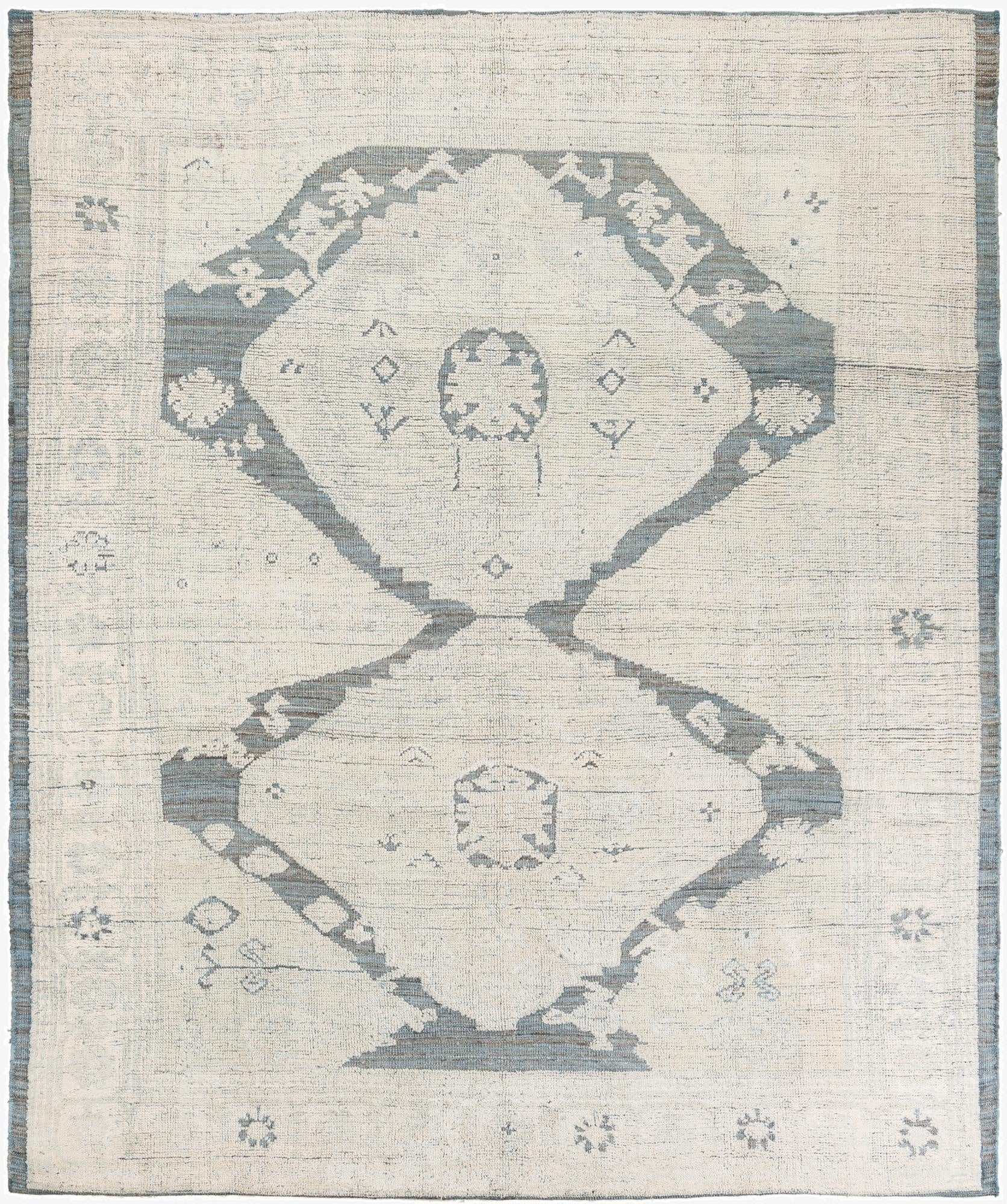 8' 1 x 9' 9  Hand Knotted Moroccan Wool Rug