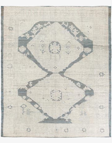 8' 1 x 9' 9 Hand Knotted Moroccan Wool Rug