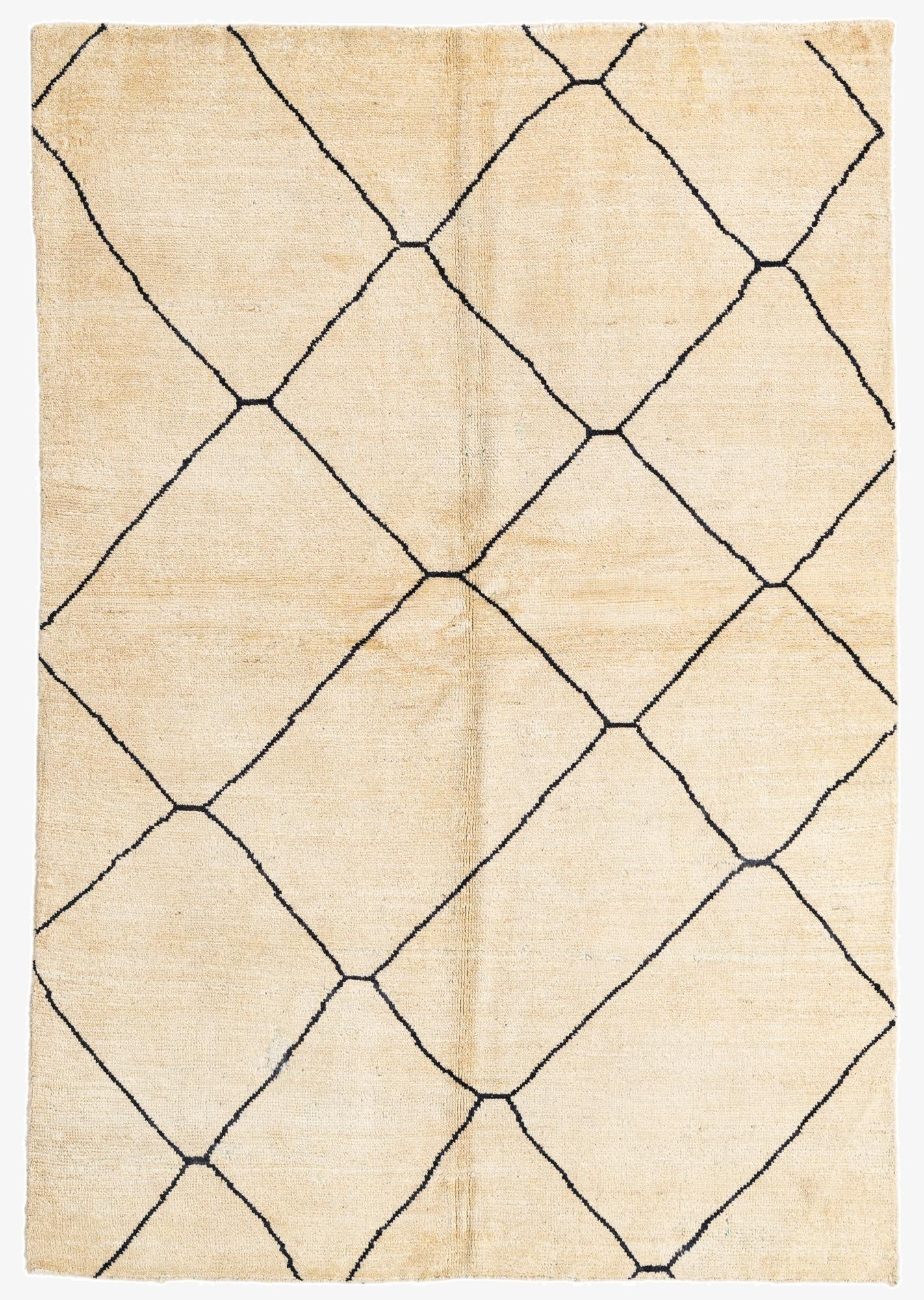 5' 5 x 8'  Hand Knotted Moroccan Wool Rug