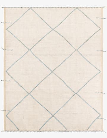 8' x 10' 1 Hand Knotted Moroccan Wool Rug