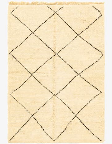 6' 10 x 10' Hand Knotted Moroccan Wool Rug