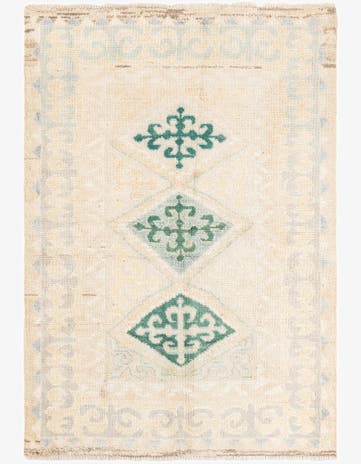 4' 3 x 6' 1 Hand Knotted Moroccan Wool Rug