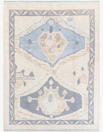 7' 6 x 10' 2 Hand Knotted Moroccan Wool Rug