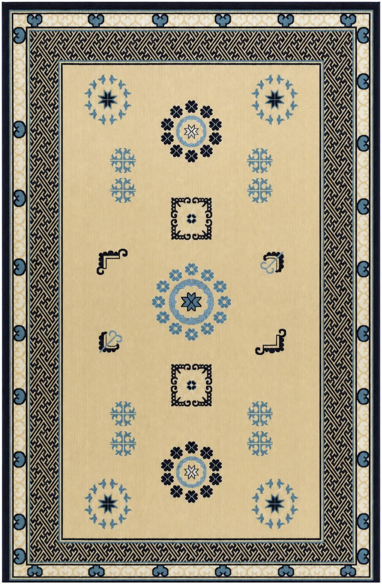 5' 3 x 8' Nain Design Rug