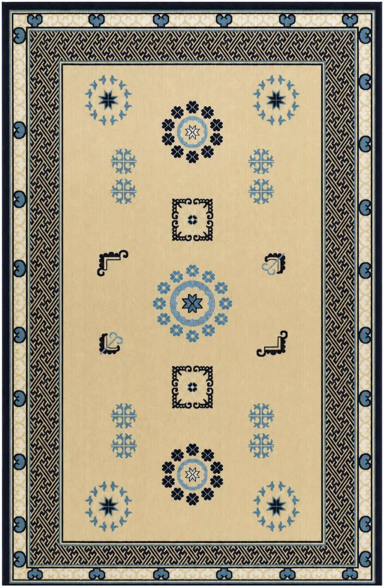 5' 3 x 8' Nain Design Rug