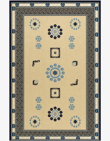 5' 3 x 8' Nain Design Rug