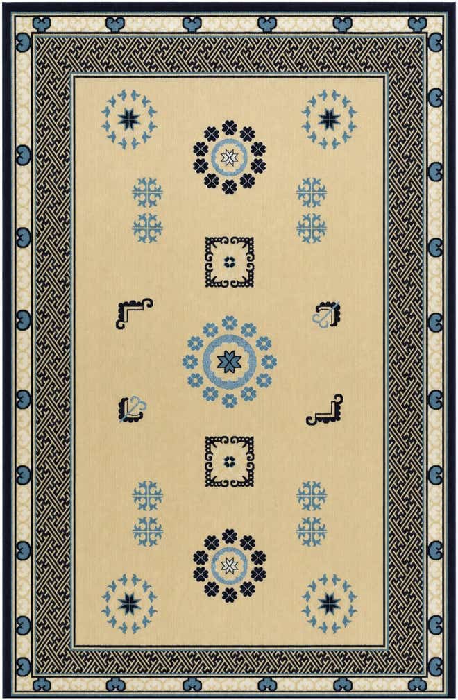 5' 3 x 8' Nain Design Rug