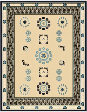 7' 10 x 10' Nain Design Rug