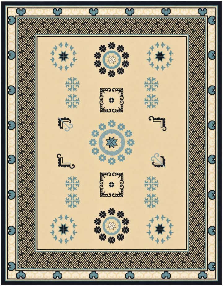 7' 10 x 10' Nain Design Rug