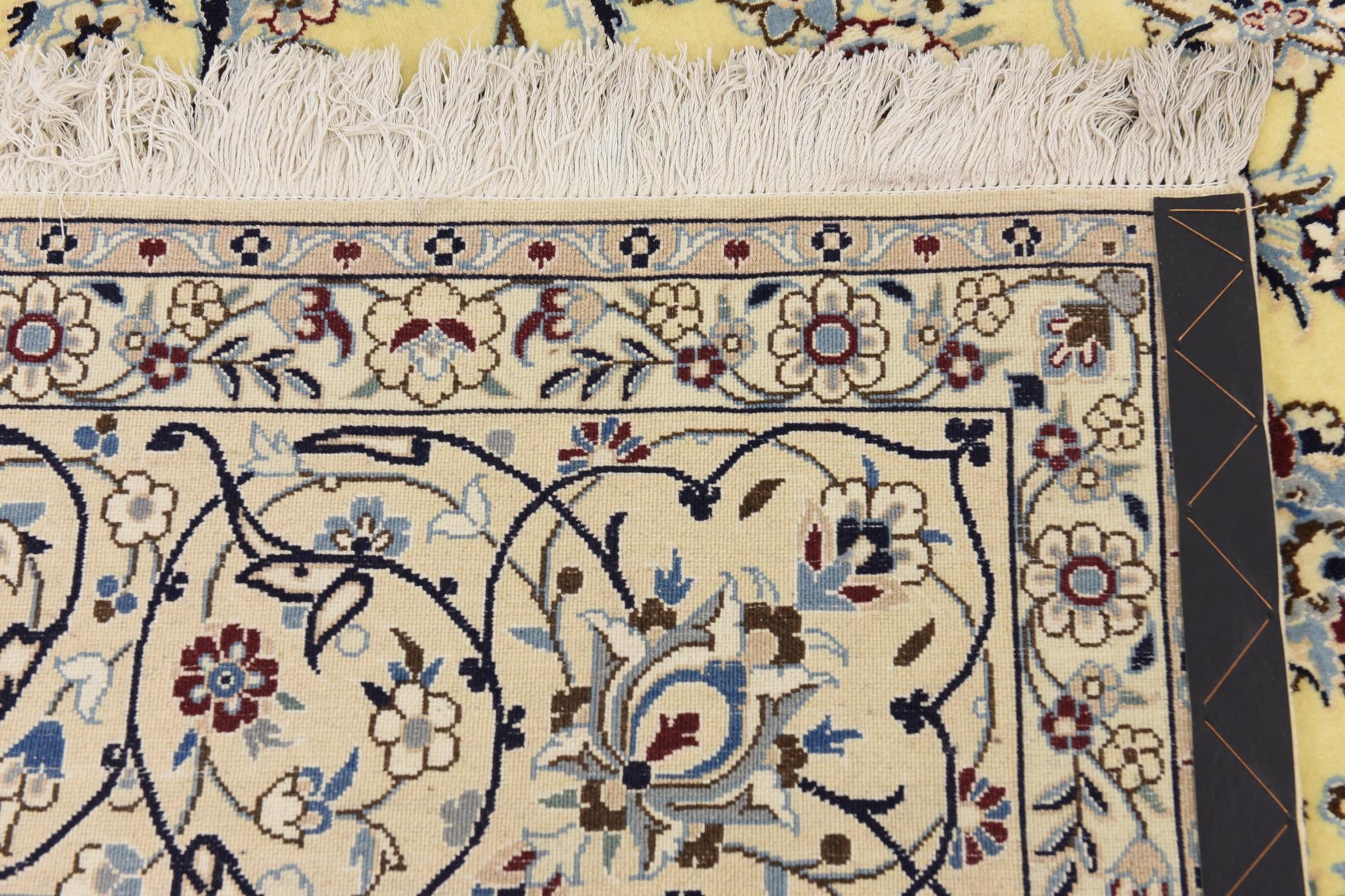 8' x 11' 9 Hand Knotted Nain Persian Rug