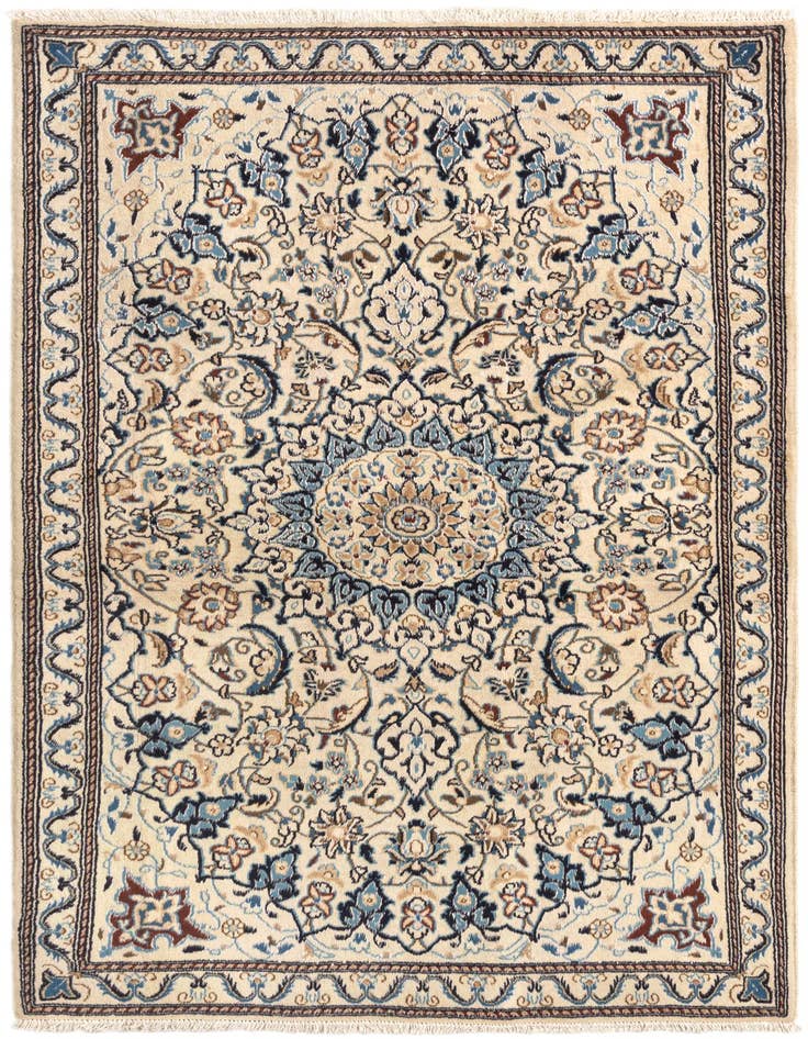 Detail image of 3' 10 x 6' 3 Nain Wool Rug
