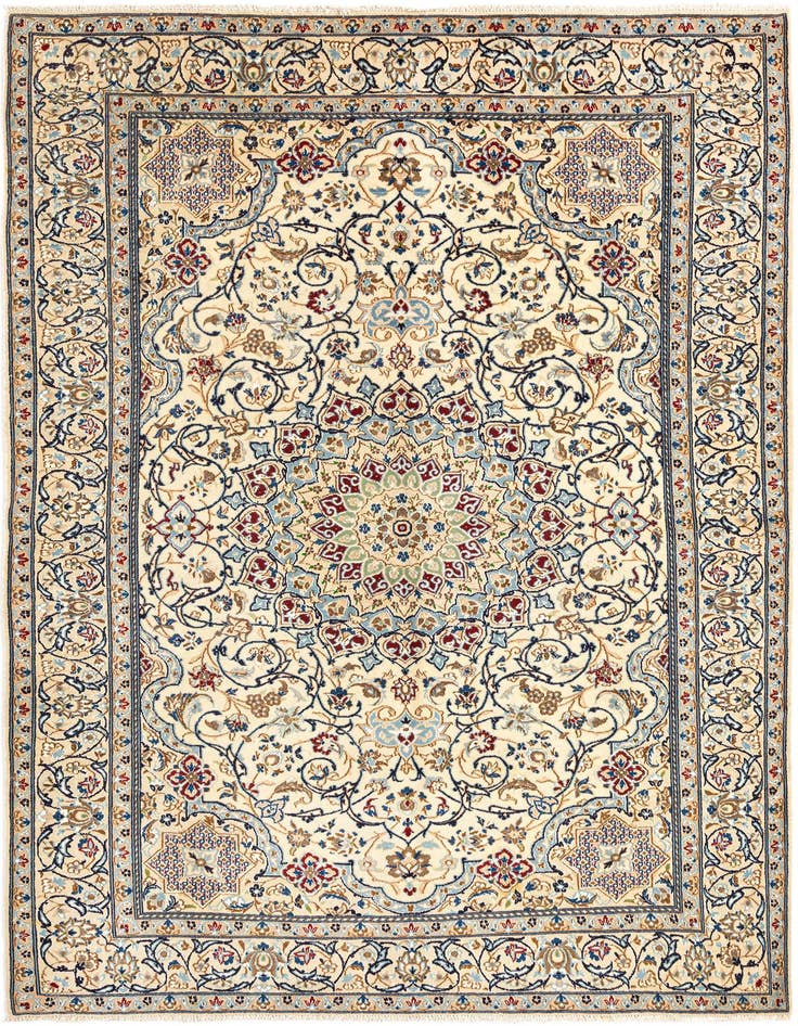 Detail image of 5' 3 x 8' 4 Nain Wool Rug