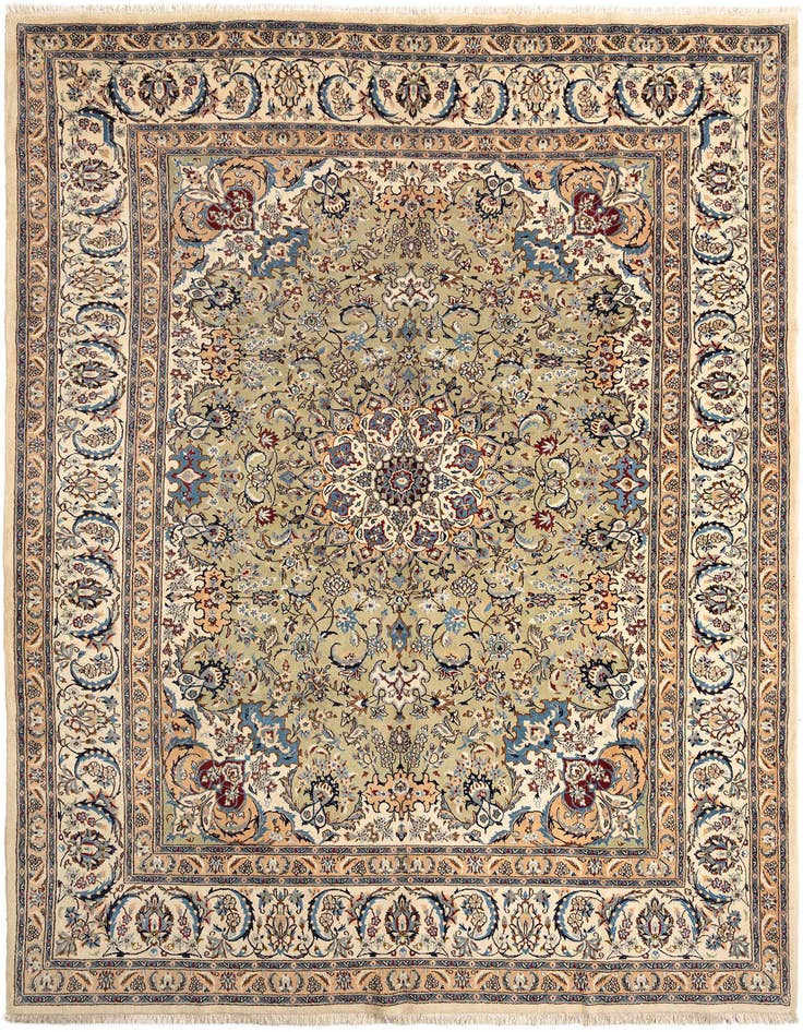 Detail image of 9' 7 x 13' Nain Wool Rug