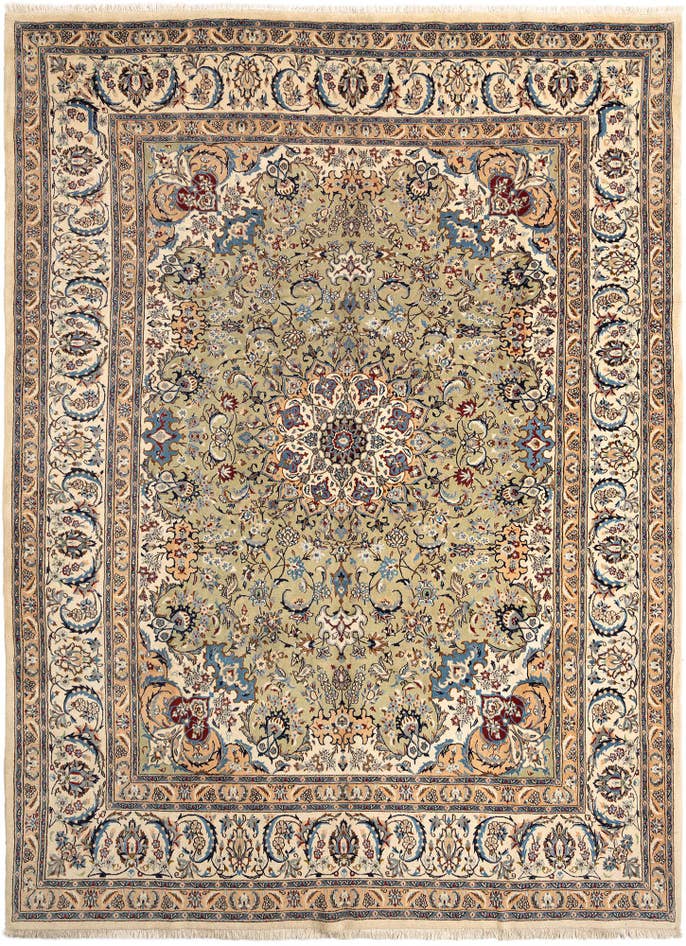 Detail image of 9' 7 x 13' Nain Wool Rug