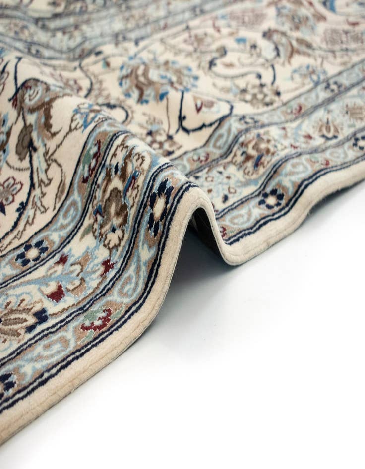 Detail image of 13' 11 x 23'  Hand Knotted Nain Persian Rug