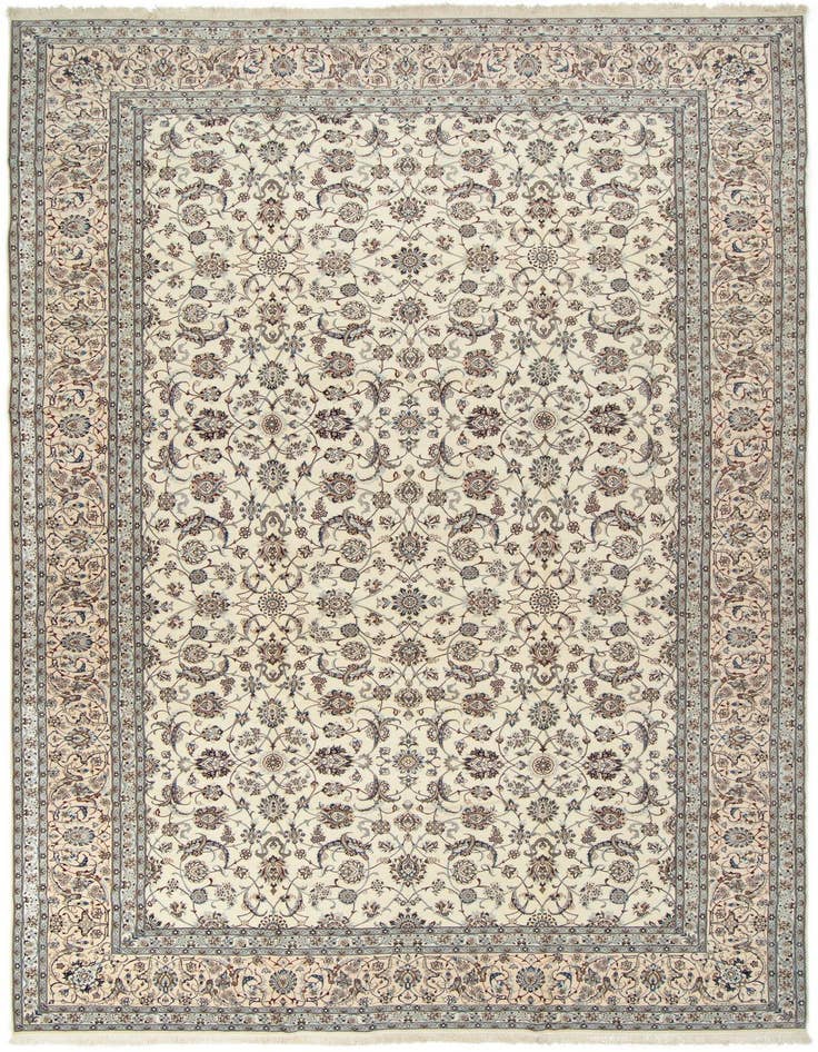Detail image of 13' 11 x 23' Hand Knotted Nain Persian Rug