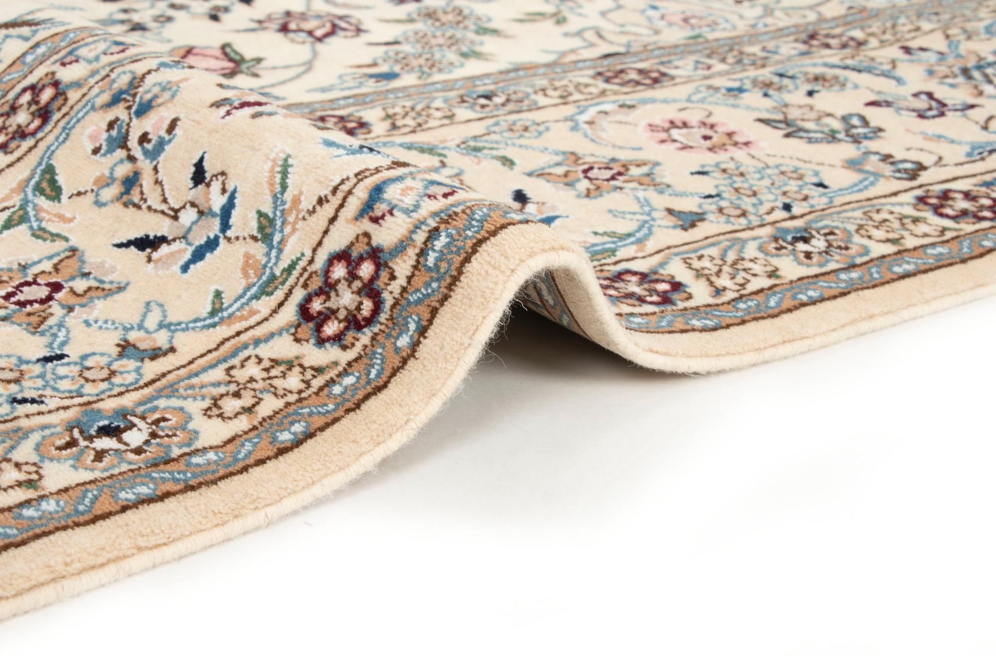 6' 7 x 10' 4 Hand Knotted Nain Persian Wool Rug