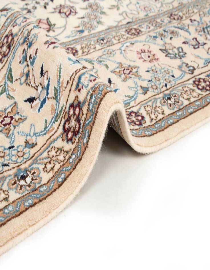 Detail image of 6' 7 x 10' 4 Hand Knotted Nain Persian Wool Rug