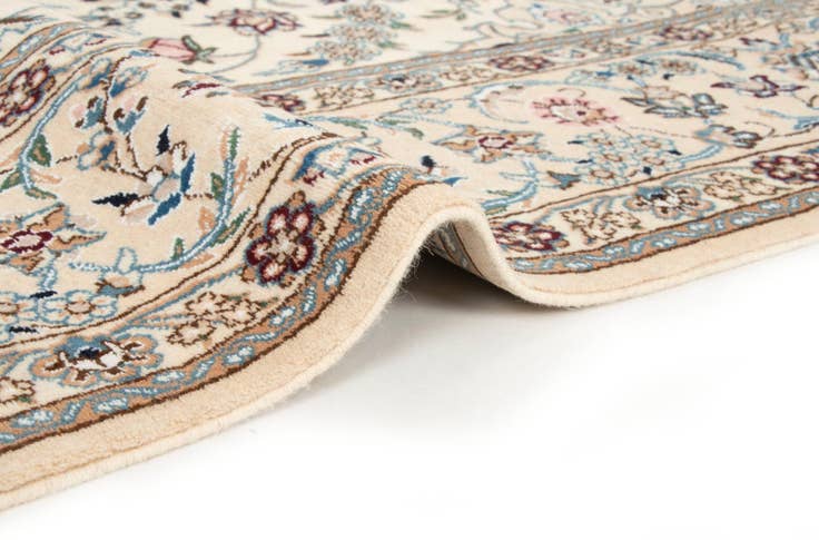 Detail image of 6' 7 x 10' 4 Hand Knotted Nain Persian Wool Rug