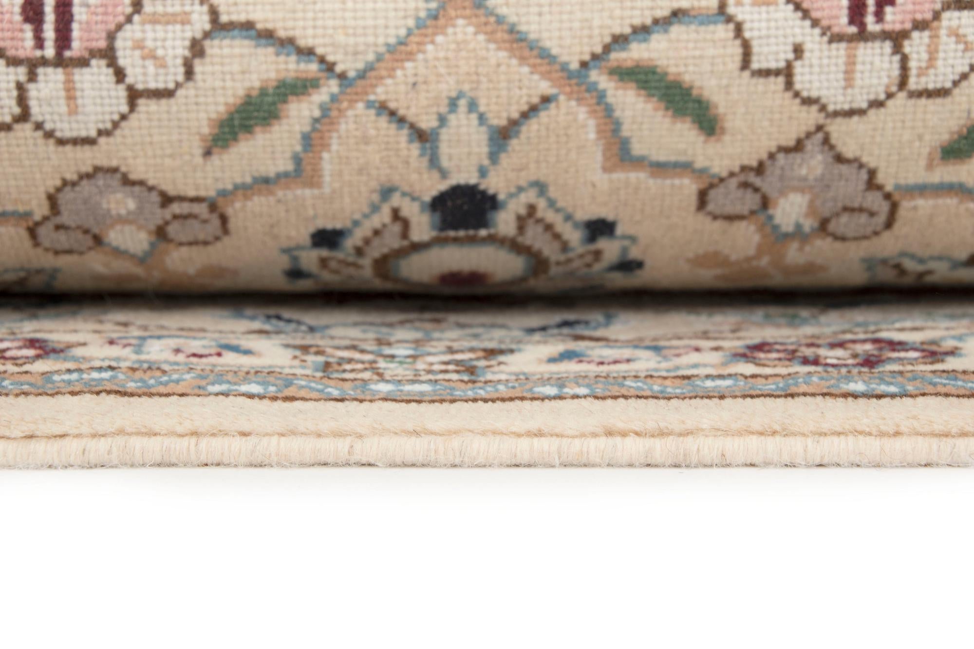 6' 7 x 10' 4 Hand Knotted Nain Persian Wool Rug