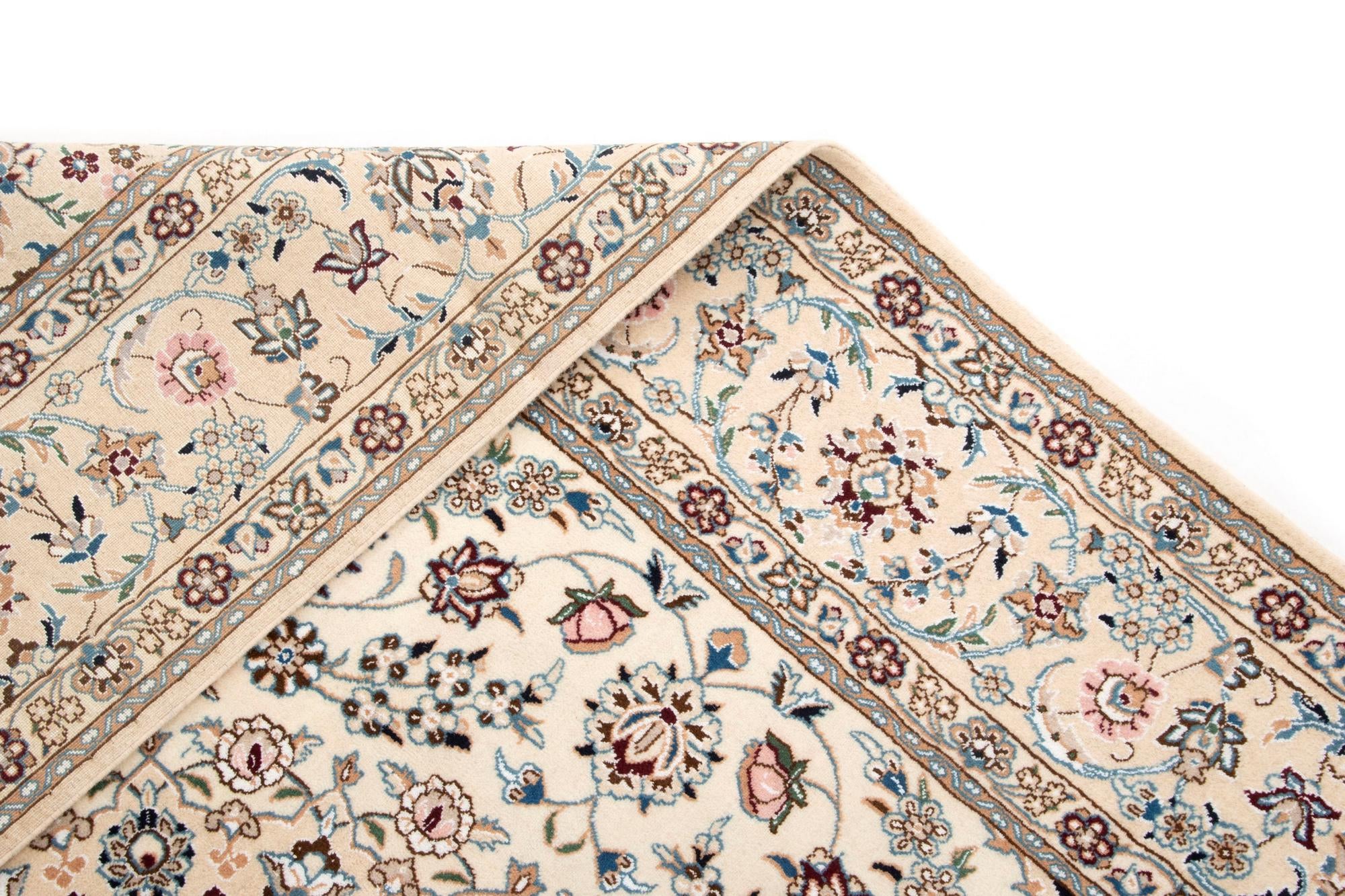 6' 7 x 10' 4 Hand Knotted Nain Persian Wool Rug