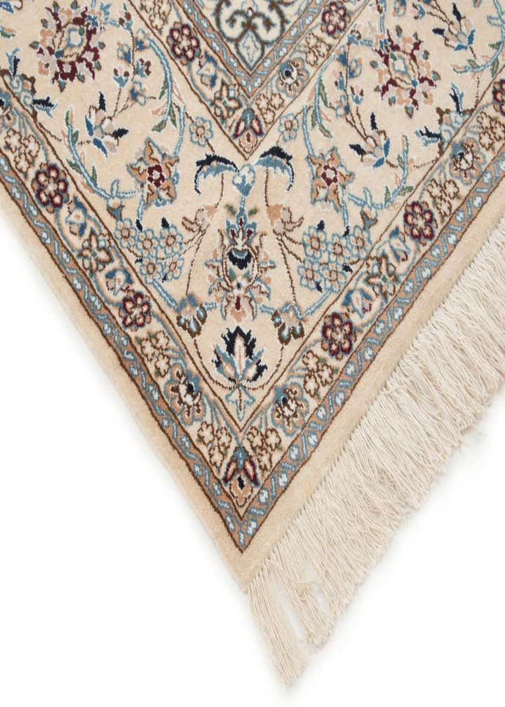 6' 7 x 10' 4 Hand Knotted Nain Persian Wool Rug