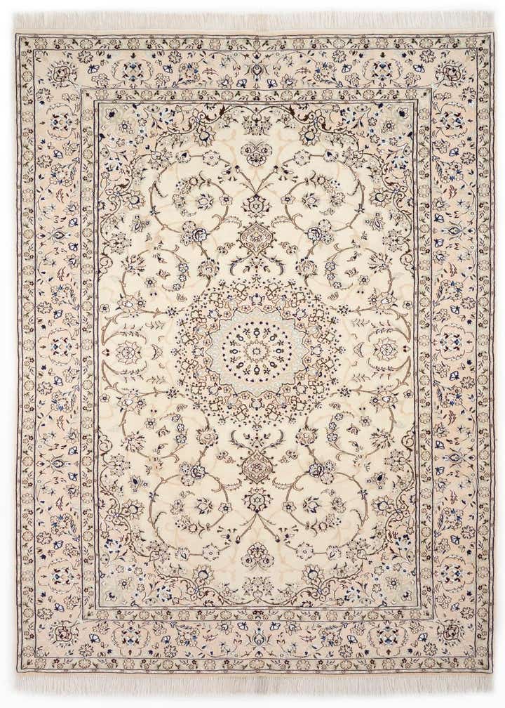 6' 5 x 9' 11 Hand Knotted Nain Persian Rug